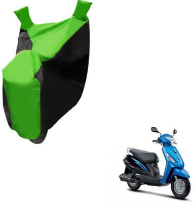 MOCKHE Two Wheeler Cover for Suzuki(Zeus, Black, Green)