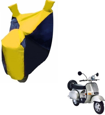 MOCKHE Two Wheeler Cover for Bajaj(Black, Yellow)