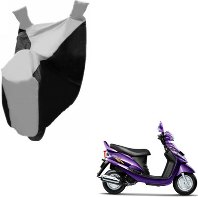 MOCKHE Two Wheeler Cover for Mahindra(Rodeo RZ, Black, Silver)