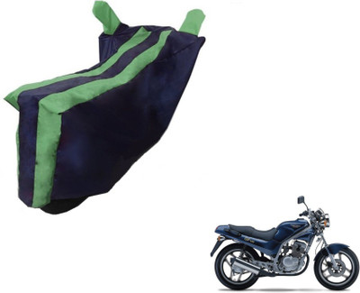 MOCKHE Two Wheeler Cover for Hyosung(Black, Green)