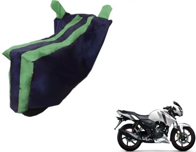 MOCKHE Two Wheeler Cover for TVS(Apache RTR 160, Black, Green)