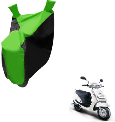 Flipkart SmartBuy Two Wheeler Cover for Mahindra(Duro, Black, Green)