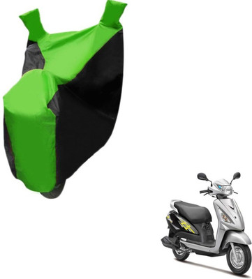 MOCKHE Two Wheeler Cover for Suzuki(Swish, Black, Green)