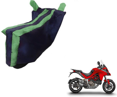 MOCKHE Two Wheeler Cover for Ducati(Multistrada, Black, Green)