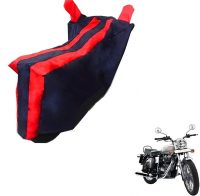 Flipkart SmartBuy Two Wheeler Cover for Royal Enfield(Bullet 350, Black, Red)