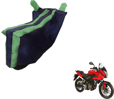 MOCKHE Two Wheeler Cover for Bajaj(Pulsar, Black, Green)