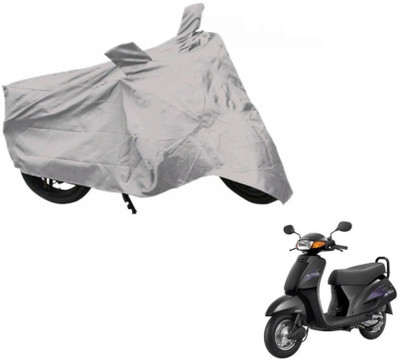 MOCKHE Two Wheeler Cover for Honda(Activa, Silver)