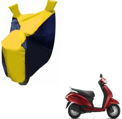 MOCKHE Two Wheeler Cover for Honda(Activa 125, Black, Yellow)