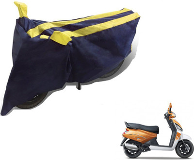 MOCKHE Two Wheeler Cover for Mahindra(Gusto, Black, Yellow)