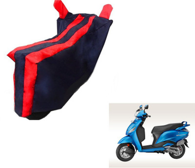 MOCKHE Two Wheeler Cover for Hero(Maestro, Black, Red)