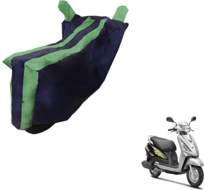 MOCKHE Two Wheeler Cover for Suzuki(Swish, Black, Green)