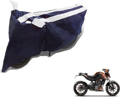 MOCKHE Two Wheeler Cover for KTM(Duke 200, Black, White)