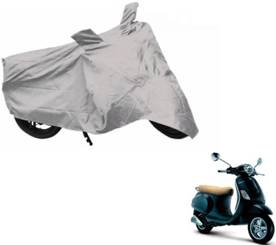 MOCKHE Two Wheeler Cover for Universal For Bike(Vespa, Silver)
