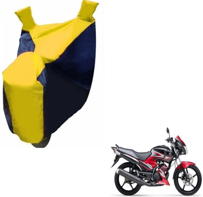 MOCKHE Two Wheeler Cover for Yamaha(SS 125, Black, Yellow)