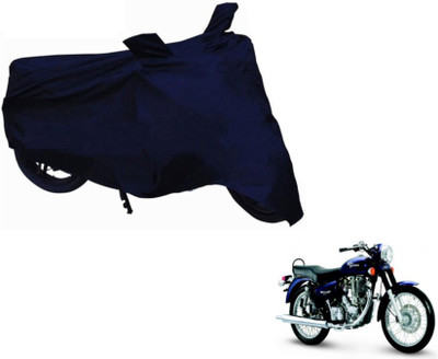 MOCKHE Two Wheeler Cover for Royal Enfield(Electra Delux, Blue)