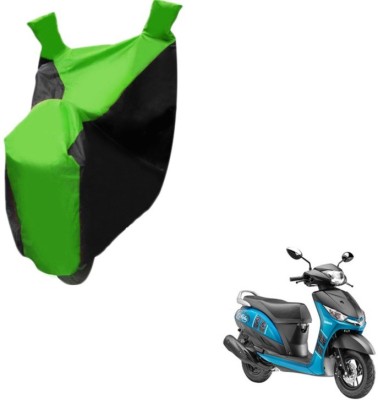 MOCKHE Two Wheeler Cover for Yamaha(Alpha, Black, Green)