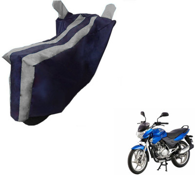 Flipkart SmartBuy Two Wheeler Cover for Bajaj(Discover 150 s, Black, Silver)