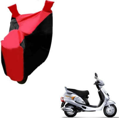MOCKHE Two Wheeler Cover for Mahindra(Duro, Black, Red)
