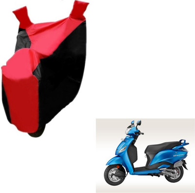 MOCKHE Two Wheeler Cover for Hero(Maestro, Black, Red)