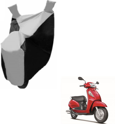 MOCKHE Two Wheeler Cover for Suzuki(Access SE, Black, Silver)