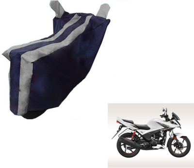MOCKHE Two Wheeler Cover for Hero(Ignitor, Black, Silver)