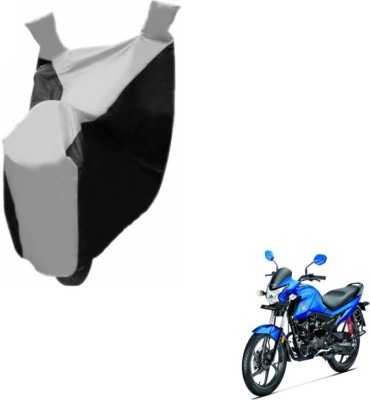 MOCKHE Two Wheeler Cover for Honda(Livo, Black, Silver)