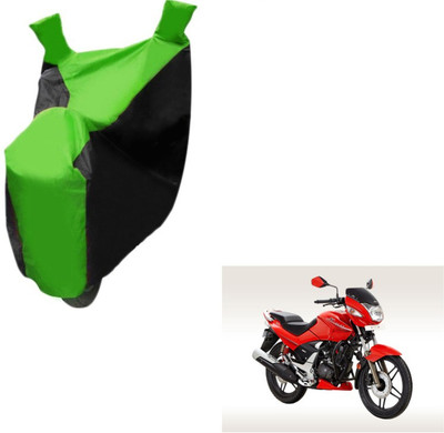 MOCKHE Two Wheeler Cover for Hero(CBZ, Black, Green)