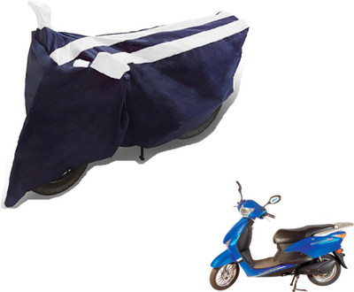 Flipkart SmartBuy Two Wheeler Cover for Hero(E Scoot, Black, White)