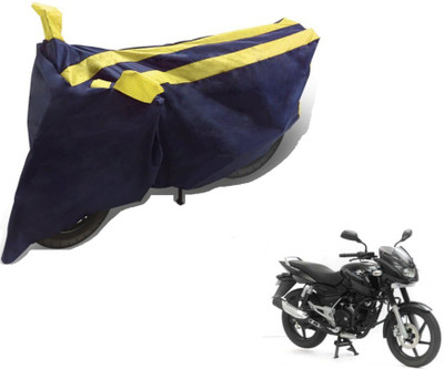 MOCKHE Two Wheeler Cover for Bajaj(Pulsar, Black, Yellow)