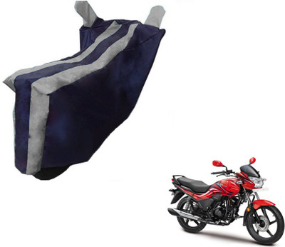 MOCKHE Two Wheeler Cover for Hero(Passion Xpro, Black, Silver)