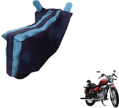Flipkart SmartBuy Two Wheeler Cover for Royal Enfield(Thunderbird 500, Black, Blue)