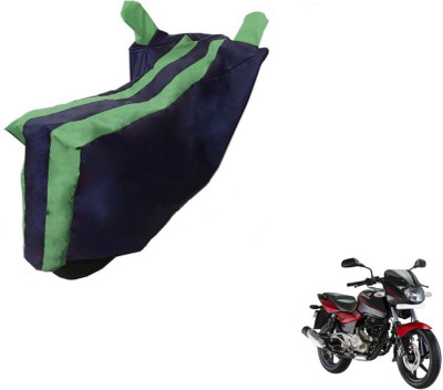 MOCKHE Two Wheeler Cover for Bajaj(Pulsar 180 DTS-i, Black, Green)