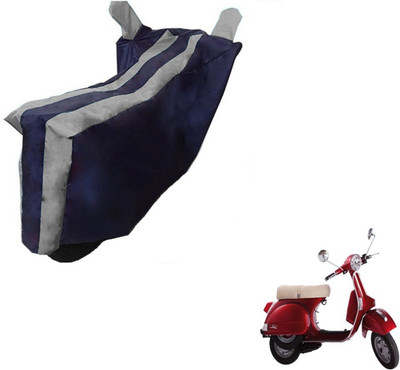 MOCKHE Two Wheeler Cover for LML(Star Euro, Black, Silver)