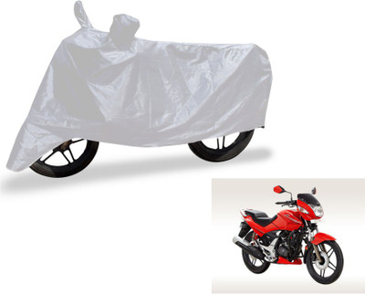 MOCKHE Two Wheeler Cover for Hero(CBZ, Silver)