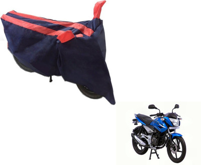MOCKHE Two Wheeler Cover for Bajaj(XCD 125cc, Black, Orange)