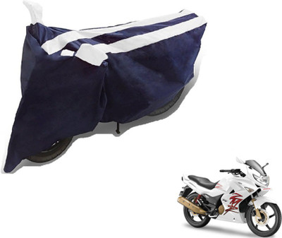 MOCKHE Two Wheeler Cover for Hero(Karizma ZMR, Black, White)