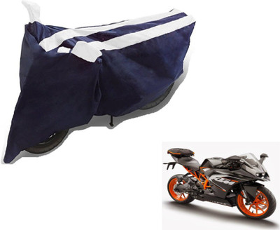 MOCKHE Two Wheeler Cover for KTM(RC 200, Black, White)