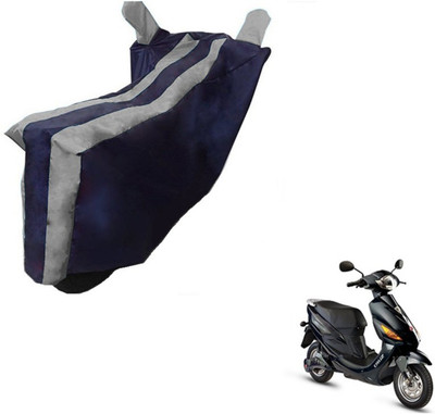 MOCKHE Two Wheeler Cover for Hero(Electric Cruz, Black, Silver)