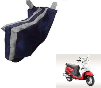 MOCKHE Two Wheeler Cover for Hero(Pleasure, Black, Silver)