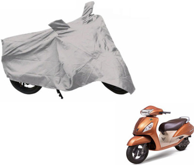 MOCKHE Two Wheeler Cover for TVS(Jupiter, Silver)