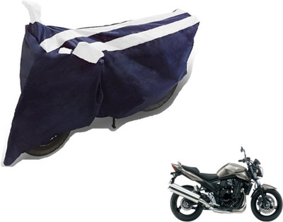 MOCKHE Two Wheeler Cover for Suzuki(Bandit, Black, White)
