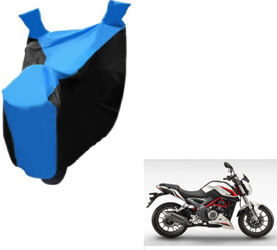 MOCKHE Two Wheeler Cover for DSK Benelli(TNT 25, Black, Blue)