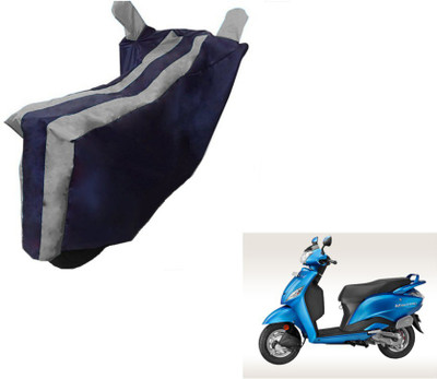 MOCKHE Two Wheeler Cover for Hero(Maestro, Black, Silver)