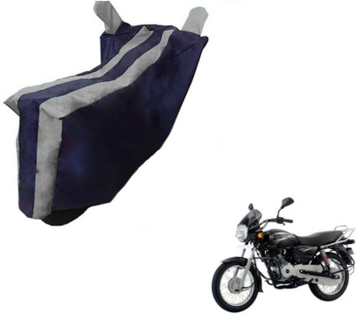 MOCKHE Two Wheeler Cover for Bajaj(Boxer, Black, Silver)