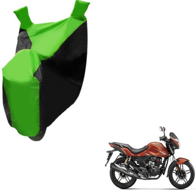 MOCKHE Two Wheeler Cover for Hero(CBZ Extreme, Black, Green)