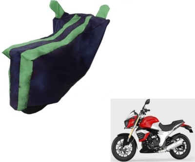 MOCKHE Two Wheeler Cover for Mahindra(Mojo, Black, Green)