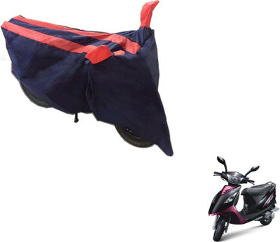 Flipkart SmartBuy Two Wheeler Cover for TVS(Scooty Streak, Black, Orange)