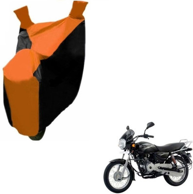 MOCKHE Two Wheeler Cover for Bajaj(Boxer, Black, Orange)