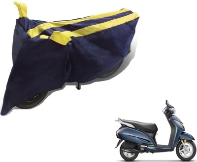 MOCKHE Two Wheeler Cover for Honda(Activa 3G, Black, Yellow)