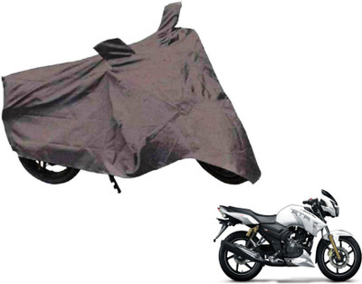 MOCKHE Two Wheeler Cover for TVS(Apache RTR 180, Grey)